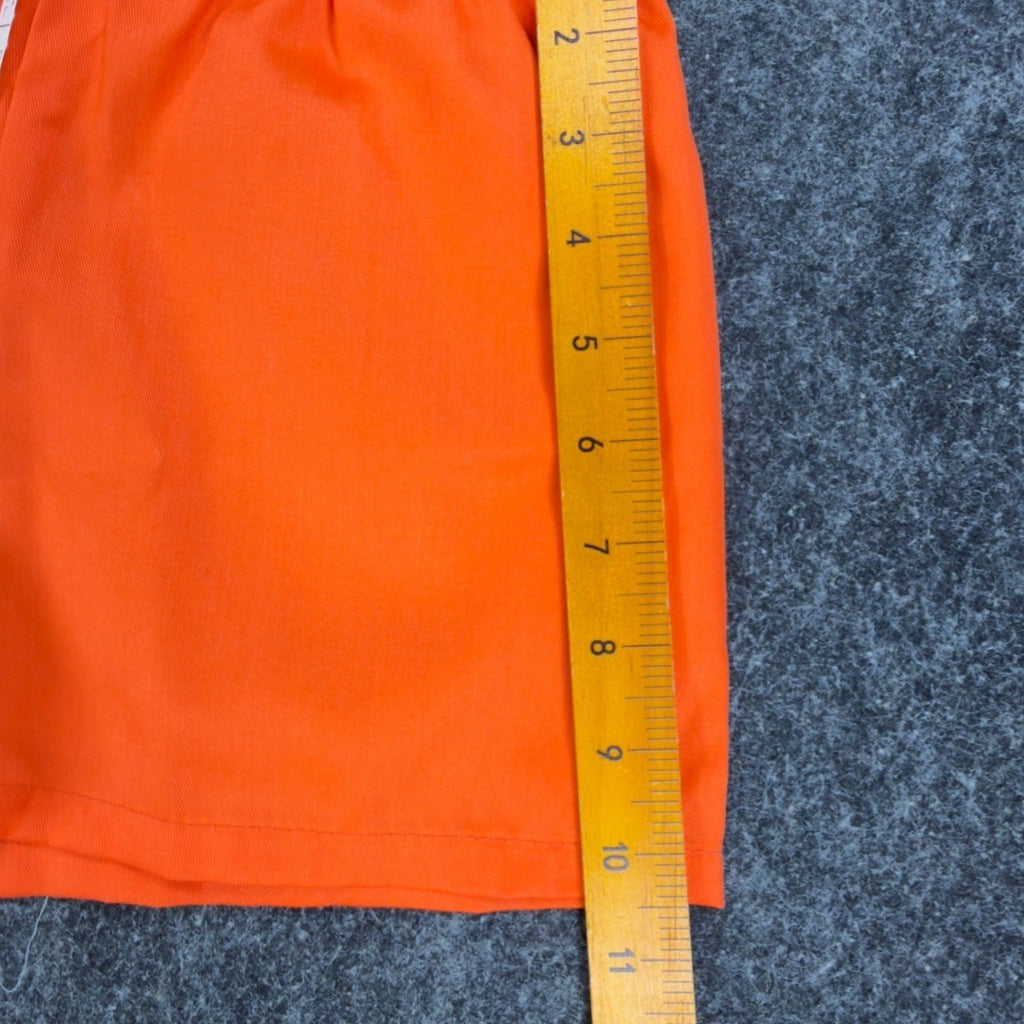 Fruit of the Loom Vintage 70s Gym Shorts Boys XS Orange Cotton NWT - take2supply