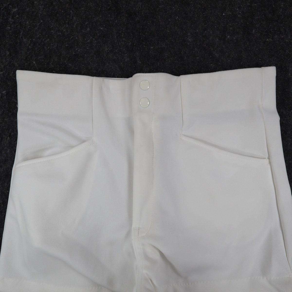 Swingster Athletic Shorts Mens L Vintage 70s White Polyester Visa Fabric USA - take2supply