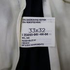 Haggar Stuff Pleated Dress Pants Mens 33x32 Vintage 90s Navy Wool Blend NWT - take2supply