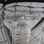 Marcona Reversible Quilted Jacket Womens Medium White Navy Grid Snap Front NWT - take2supply