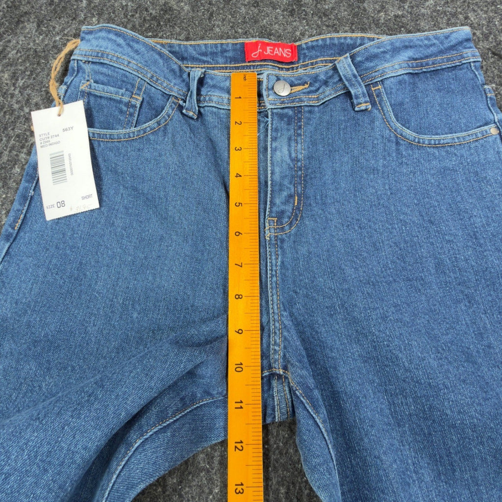 J Jeans Straight Leg Jeans Womens 8 Short Medium Indigo Denim NWT C722 - take2supply