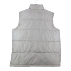 U.S. Polo Assn Puffer Vest Mens Medium Beige Quilted Full Zip Logo 10-5685-Q8 - take2supply