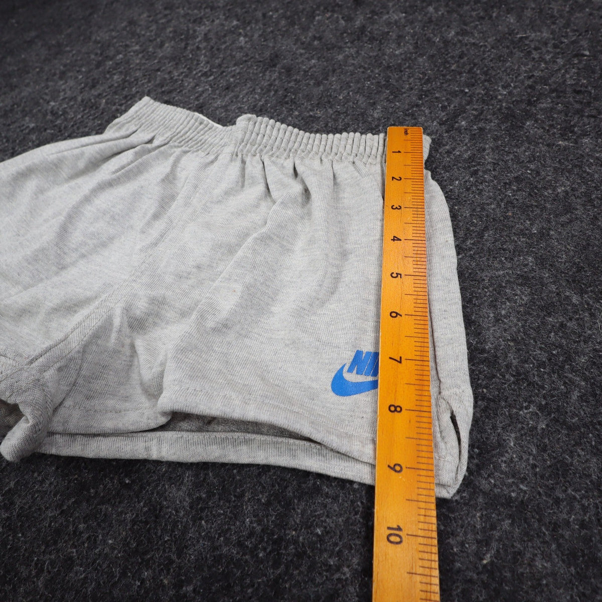 Nike Vintage 80s Shorts Boys L 14-16 Grey Blue Tag Deadstock Made in USA C1054 - take2supply