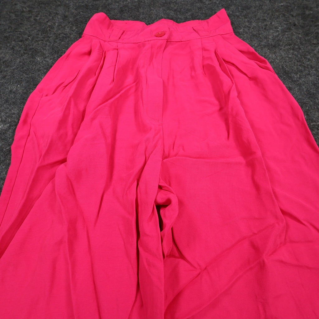 International Fashion Tapered Pants Womens S Pink Rayon High Rise Vintage 80s - take2supply