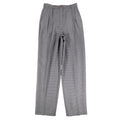 Southern Lady Plaid Dress Pants Womens 8 Vintage Grey Burgundy Pleated Trousers - take2supply