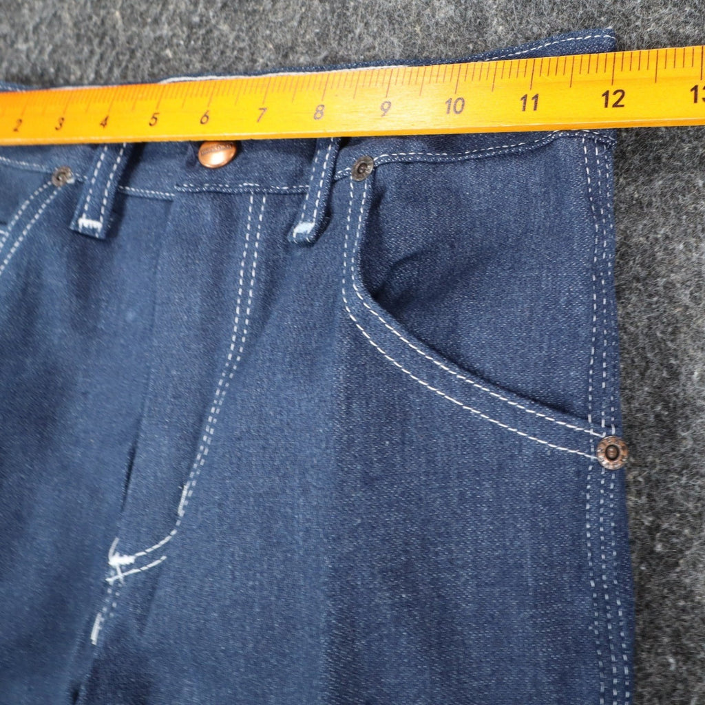 Maverick Straight Leg Jeans Boys 10 Reg Vintage 70s Blue Cotton Poly USA C951 - take2supply