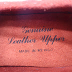 Vintage Boat Shoes 7.5 M Rust Red Suede Leather Moccasin Deck Shoes Deadstock - take2supply