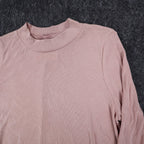 By Together You & I Tunic Top Womens Small Mauve Ribbed Mock Neck Flowy USA - take2supply