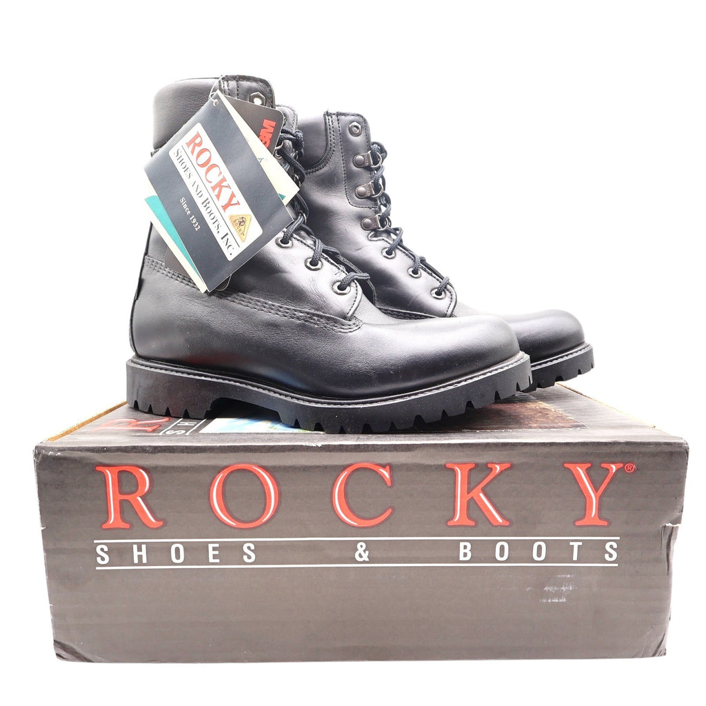Rocky 1950 8" Collar Boot Mens 9.5 Black Leather Waterproof Insulated NIB - take2supply