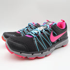 Nike Flex Trail 2 Womens 7 Black Pink Foil Gamma Blue Running Shoes 616681-001 - take2supply