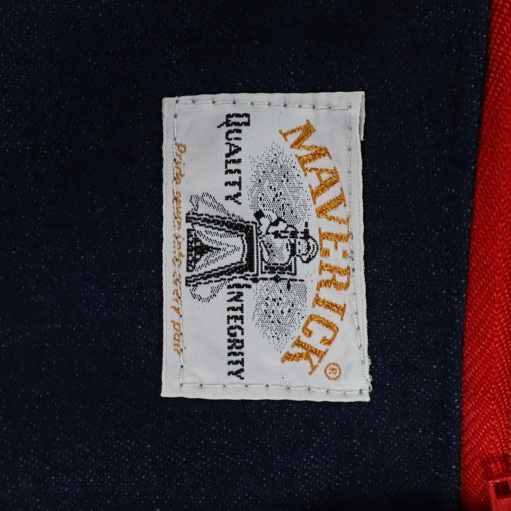 Vintage Young Maverick Jeans Girls 12 Blue Red Piping Elastic Waist USA NWT NOS - take2supply