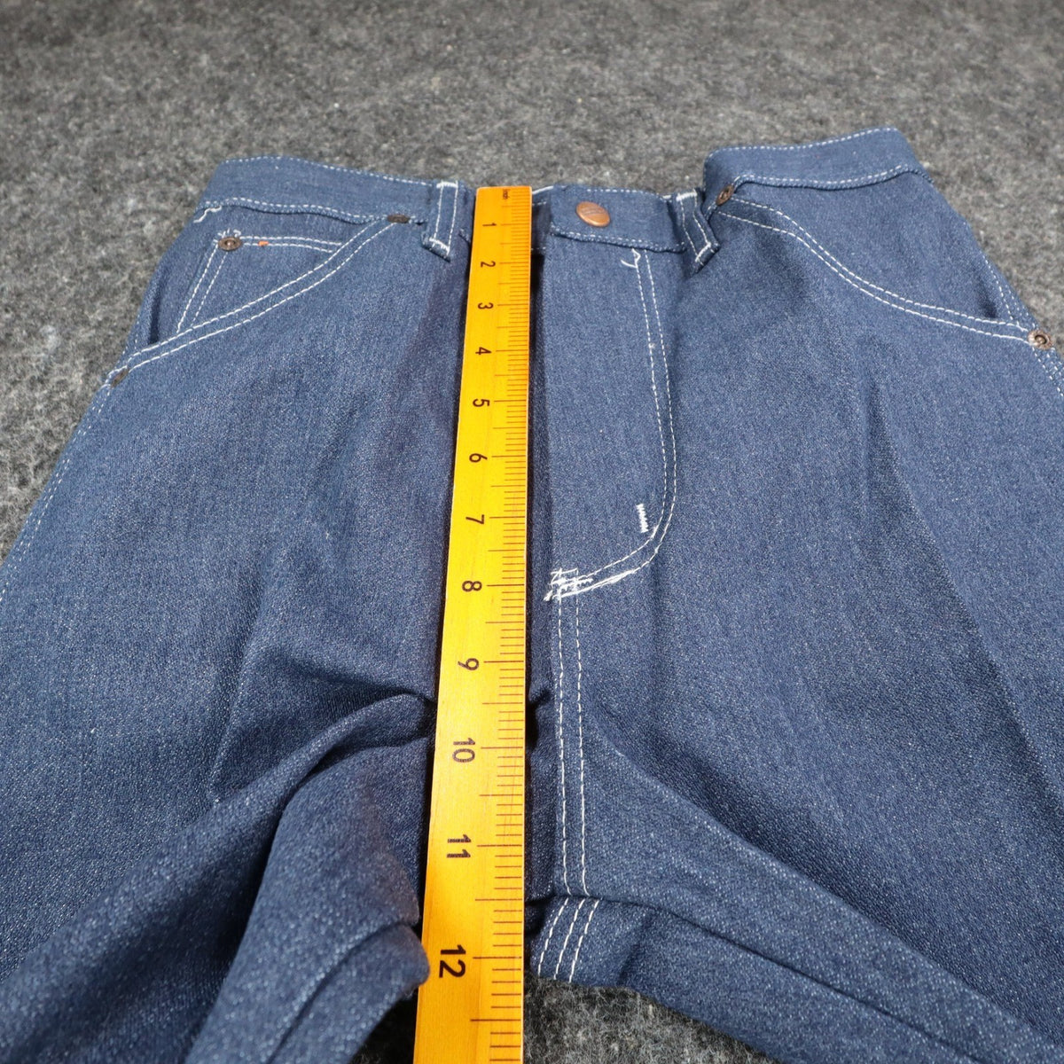 Maverick Straight Leg Jeans Boys 14 Regular Vintage 70s Blue Deadstock USA Made - take2supply