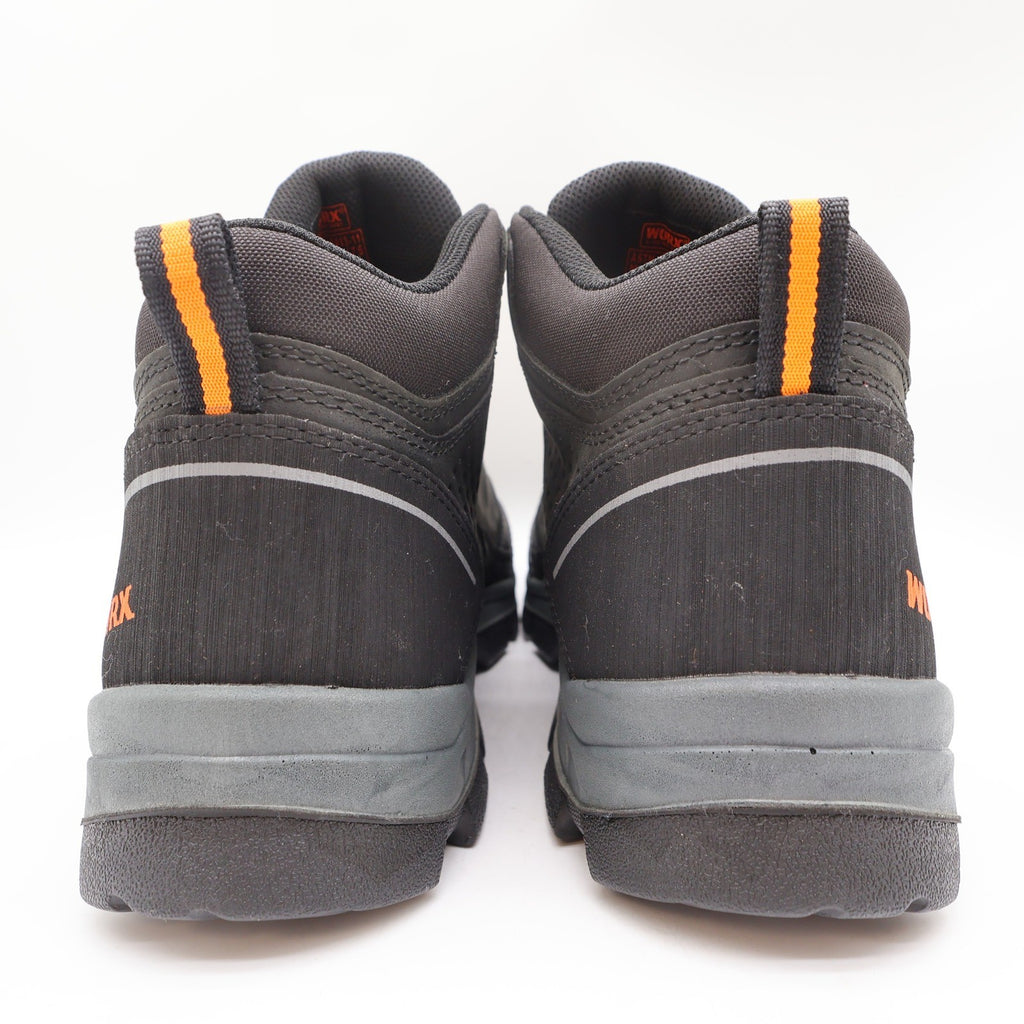 Worx by Red Wing Shoes 5401 Steel Toe Work Boots Mens 13 Black Orange Excellent - take2supply