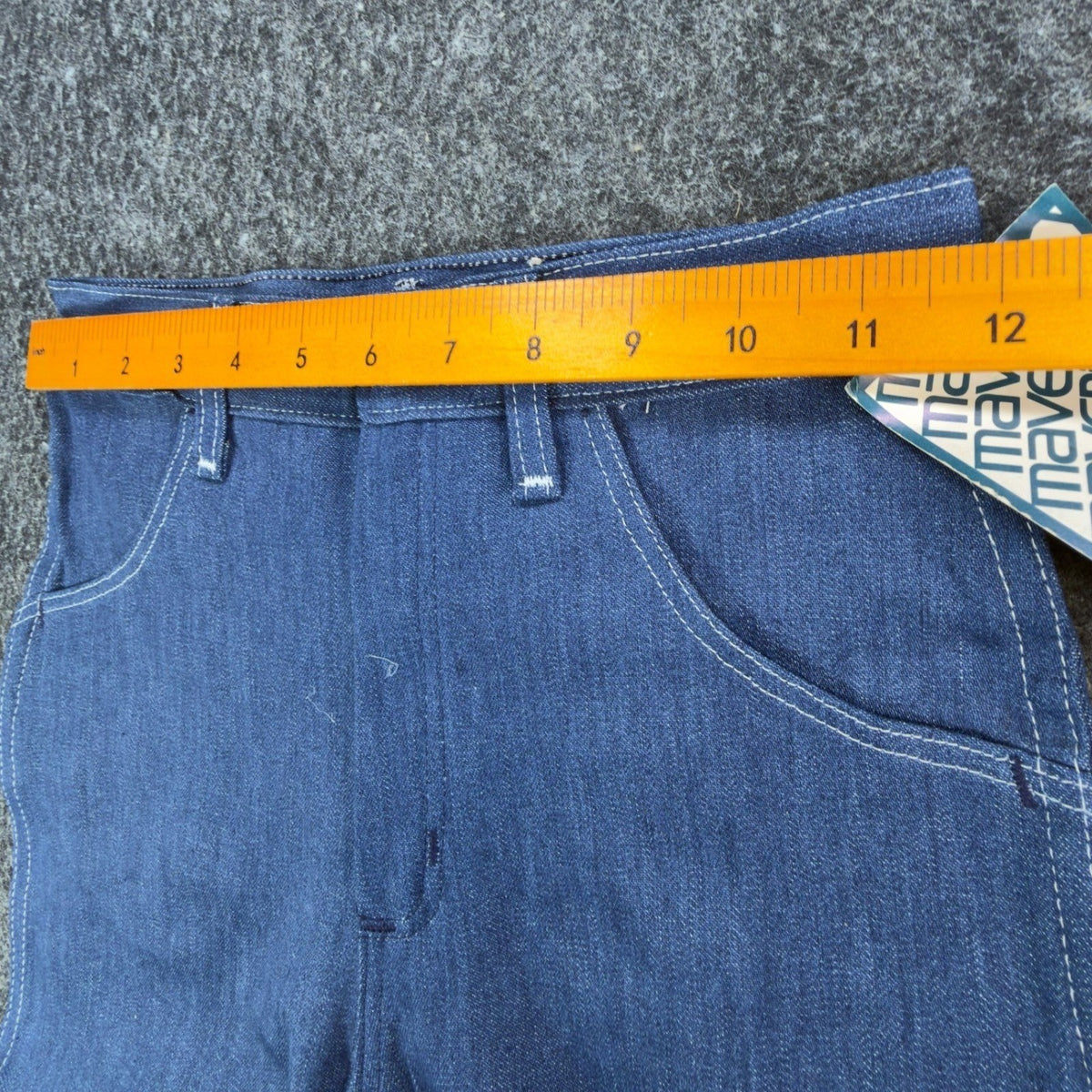 Maverick Vintage 80s Jeans Girls 10 Reg Blue Straight Leg NOS NWT 24x28 - take2supply