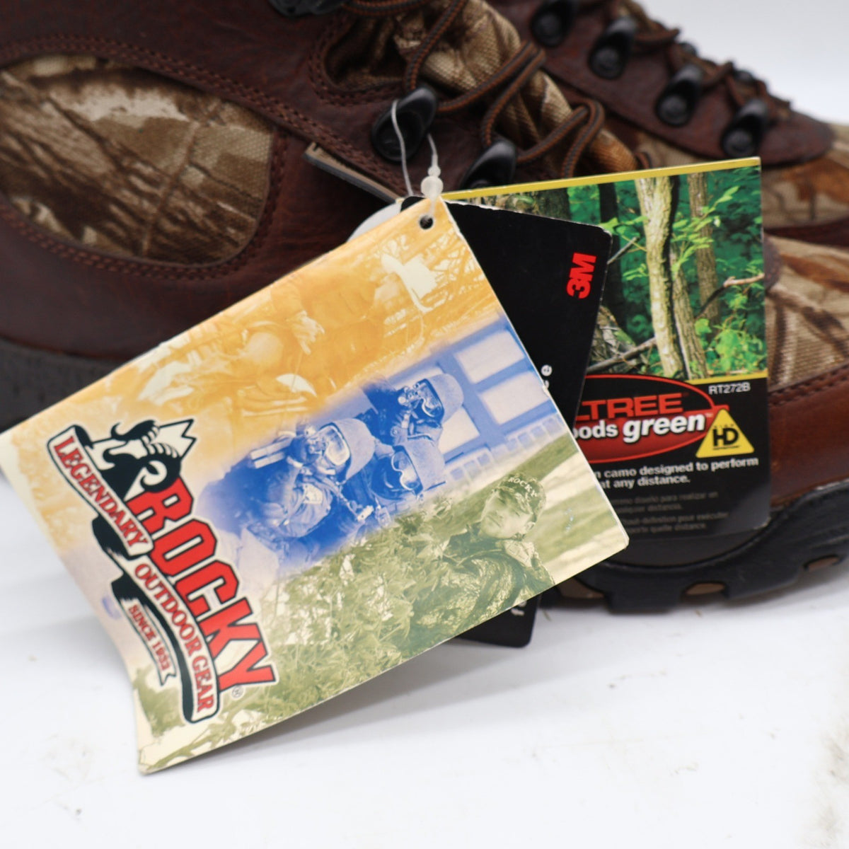 Rocky Lynx 400 SIQ Hunting Boots Mens 8.5 M Brown Leather Camo Thinsulate 7395 - take2supply