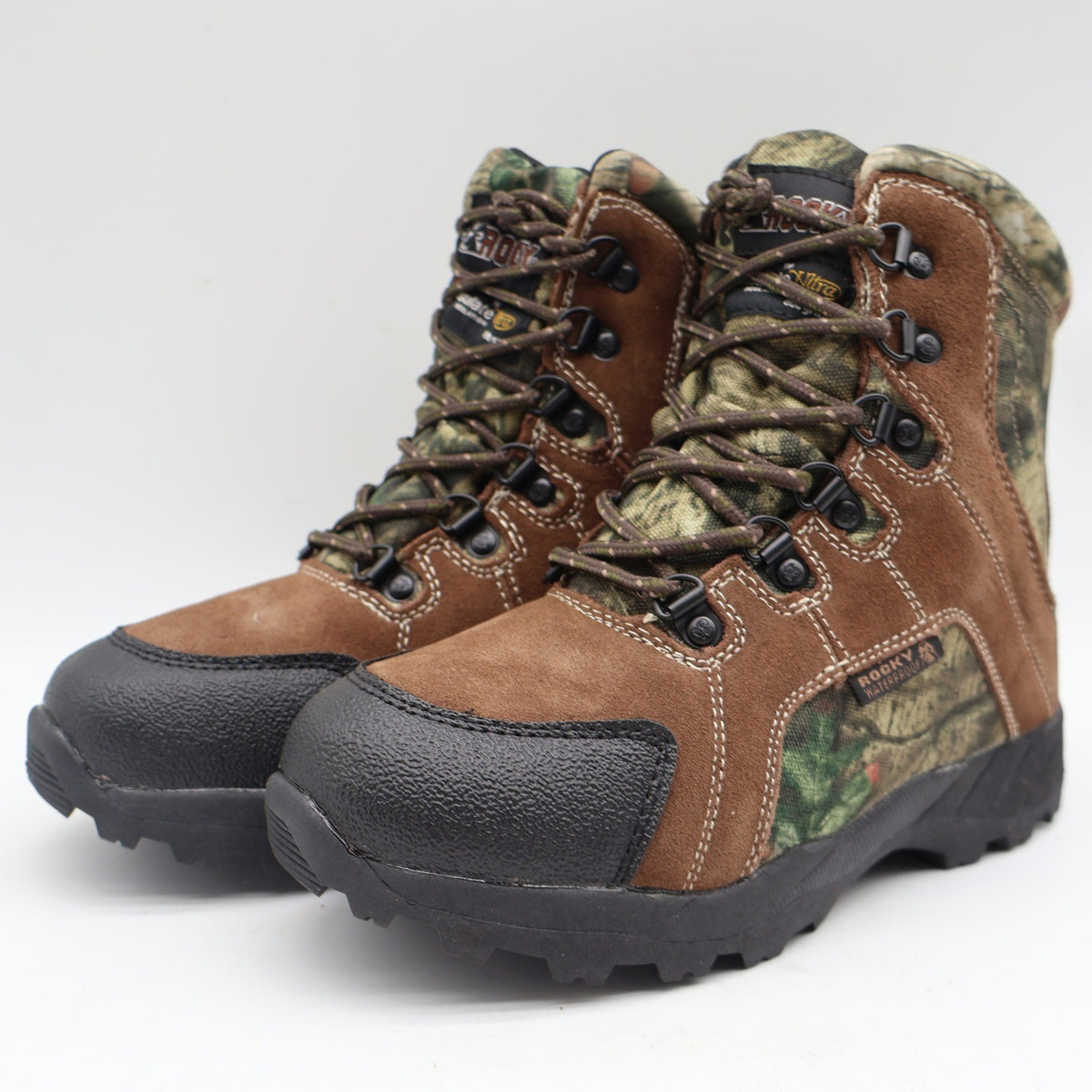Rocky Outdoor Boots Kids 3M Brown Camo 800g Thinsulate Waterproof FQ0003710 - take2supply