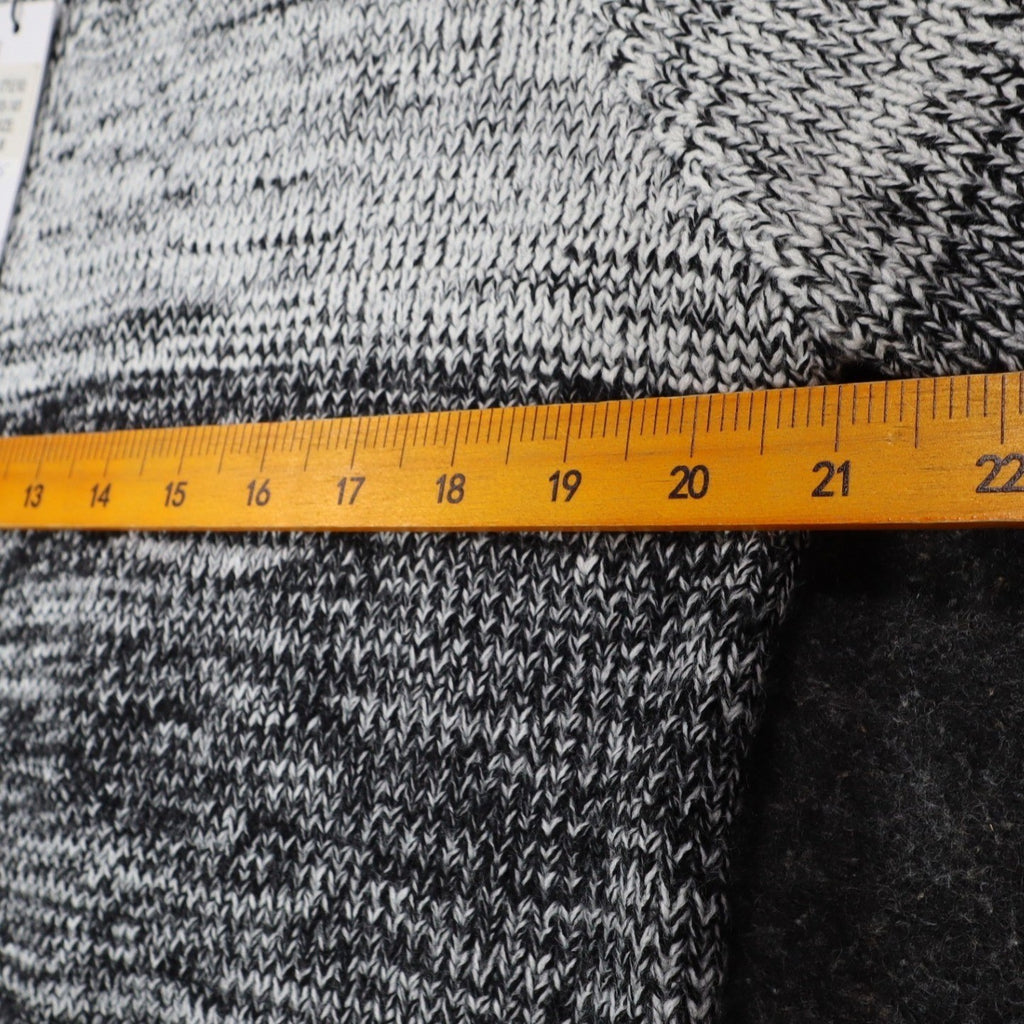 VioletRuby Cardigan Womens Medium Black Grey Ombre Open Front Longline Duster - take2supply