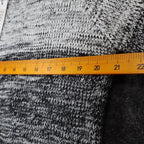 VioletRuby Cardigan Womens Medium Black Grey Ombre Open Front Longline Duster - take2supply