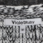 VioletRuby Cardigan Womens Medium Black Grey Ombre Marled Longline NWT - take2supply