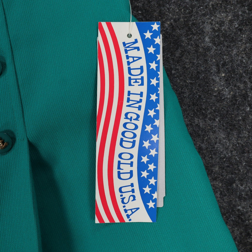 That's Me! Vintage 90s Nautical Short Set Womens M 9/10 Teal Green Deadstock NWT - take2supply