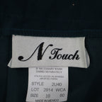 N Touch Skirt Suit Set Women 10 Teal Blue Multi Boucle Jacket & Midi Skirt NWT - take2supply