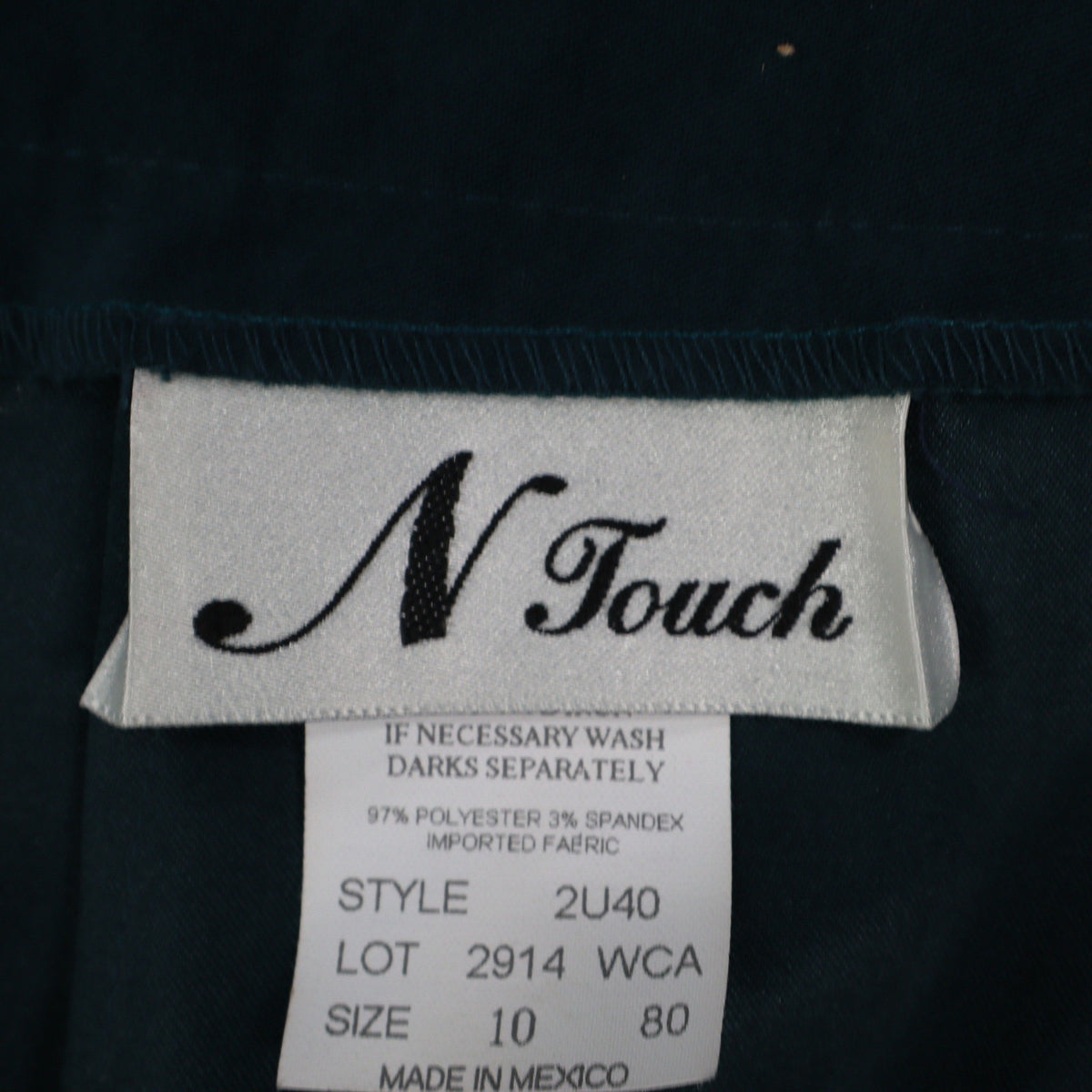 N Touch Skirt Suit Set Women 10 Teal Blue Multi Boucle Jacket & Midi Skirt NWT - take2supply