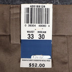 Dockers Khaki Pants Mens 33x30 Brown Pleated Cuffed Stain Defender Classic Fit - take2supply
