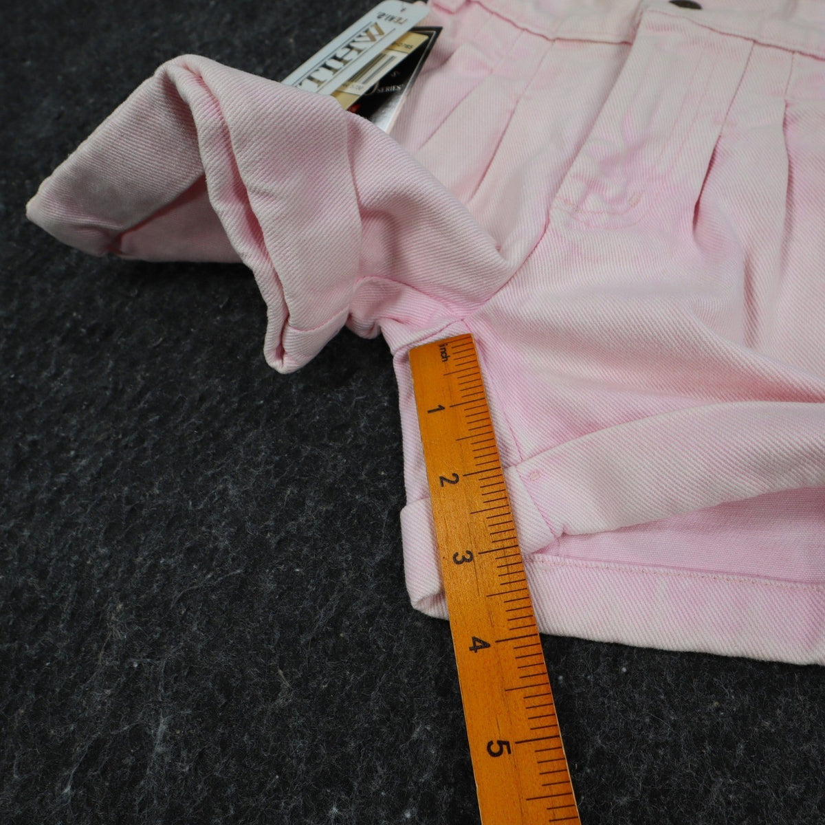 Levi's Denim Shorts Toddler 2T Vintage 90s Pink Cotton Pleated 900 Series USA - take2supply