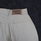 Legacy Jeans Pleated Shorts Womens 7 Vintage 90s Beige Cotton High Waisted NWT - take2supply