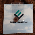 Erin London Pants Womens S Camel Brown Pleated Straight Leg NWT NOS - take2supply