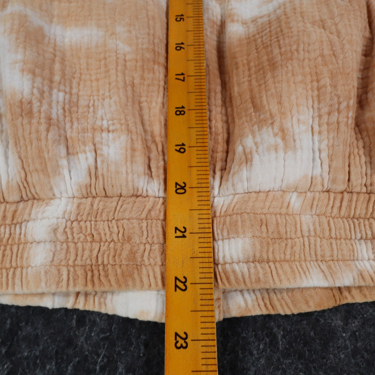 Hem & Thread Womens S Tan Cream Tie Dye Cotton Gauze Snap Bomber Jacket NWT - take2supply