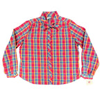 Sunny Shores Vintage 80s Bow Blouse Womens 18 Multi Plaid NWT Deadstock - take2supply