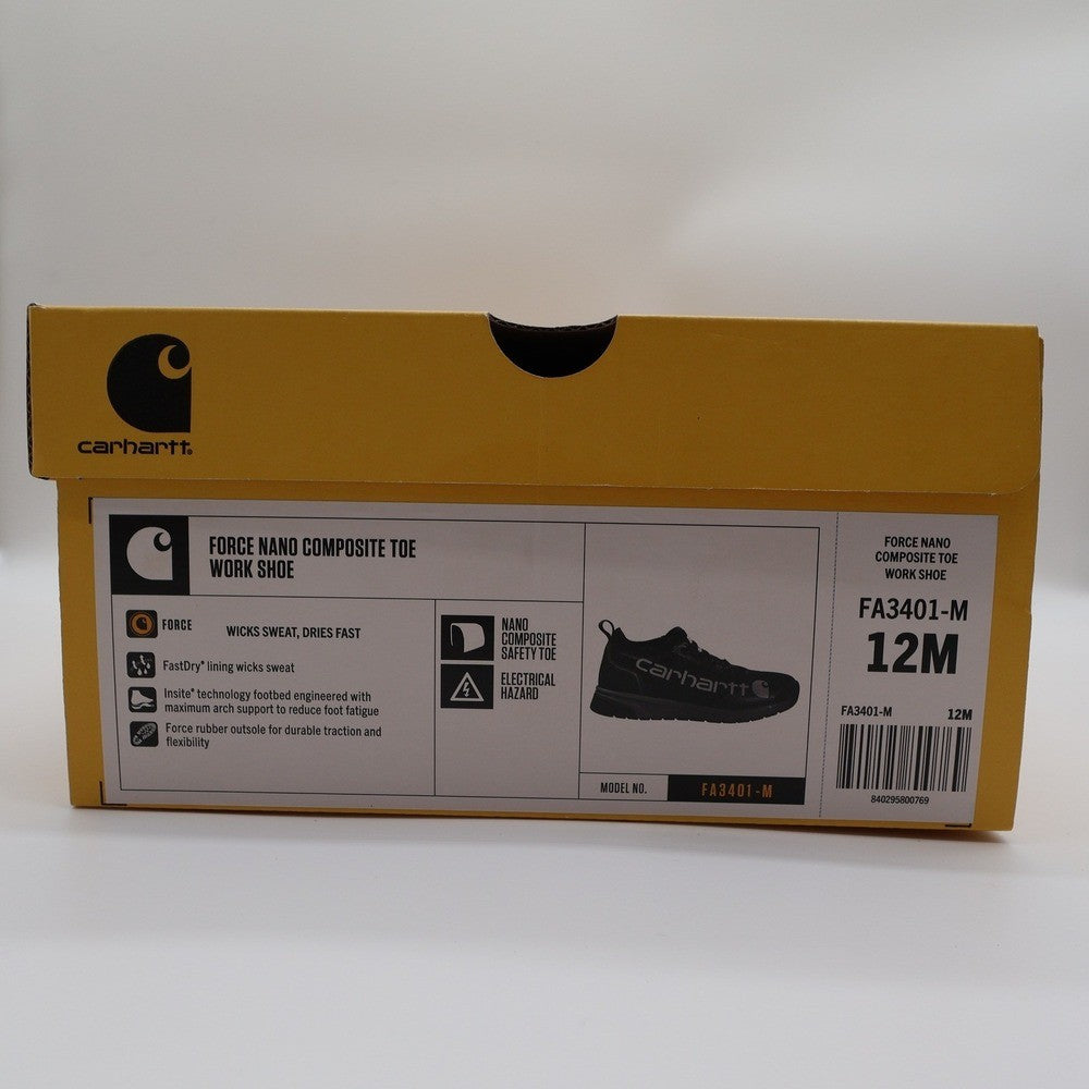 Carhartt Force Nano Composite Toe Work Shoe Mens 12 FA3401-M Safety Sneaker - take2supply