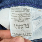 Wrangler Y2K Cowboy Cut Jeans Womens 7/8 x 34 Blue Denim Bootcut NWT - take2supply