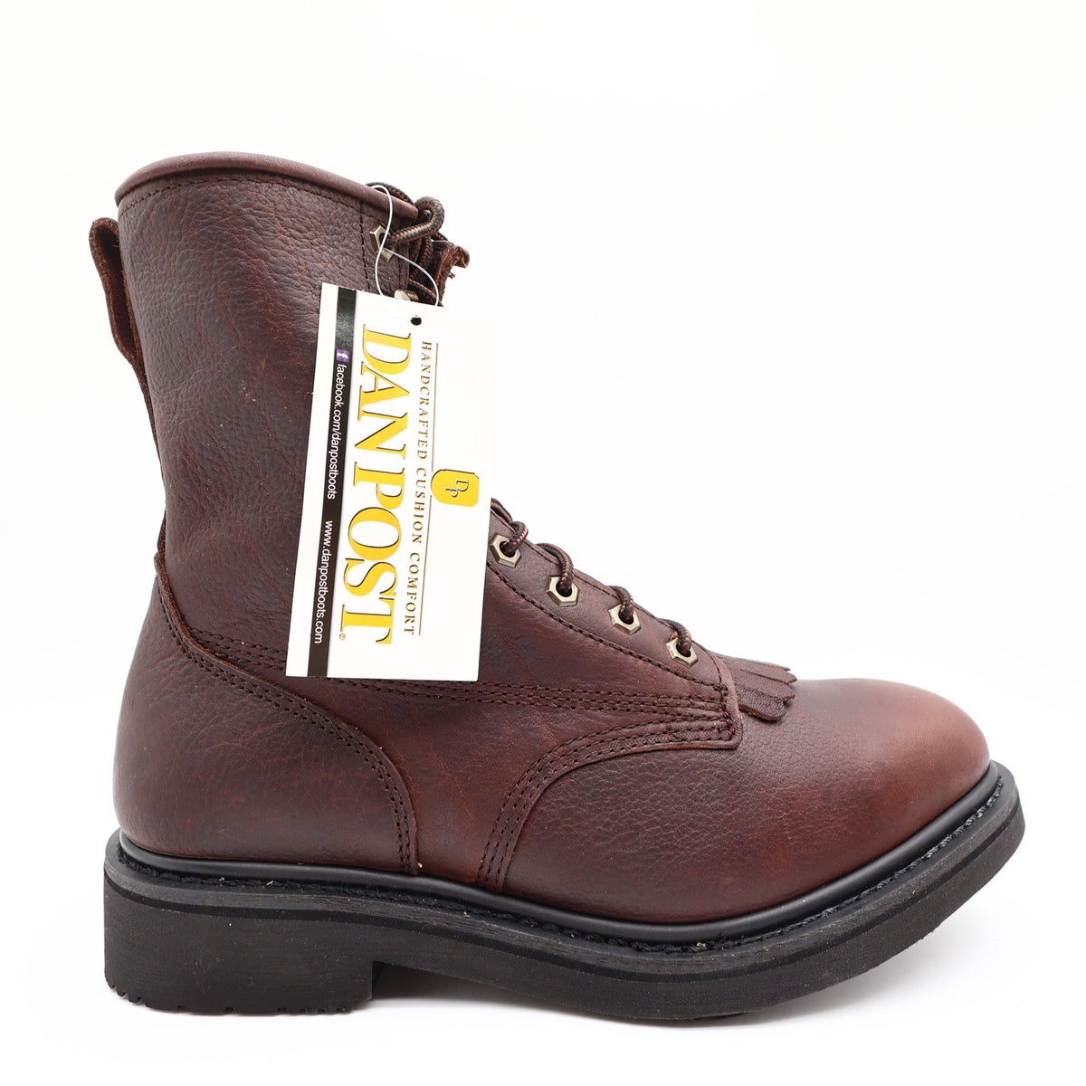 Dan Post DP69612 Briar Oily Laceup Boots Mens 10EW Brown Leather NWT New - take2supply