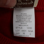 Company Collection Sweater Set Womens M Red Black Striped Cardigan Top USA NWT - take2supply