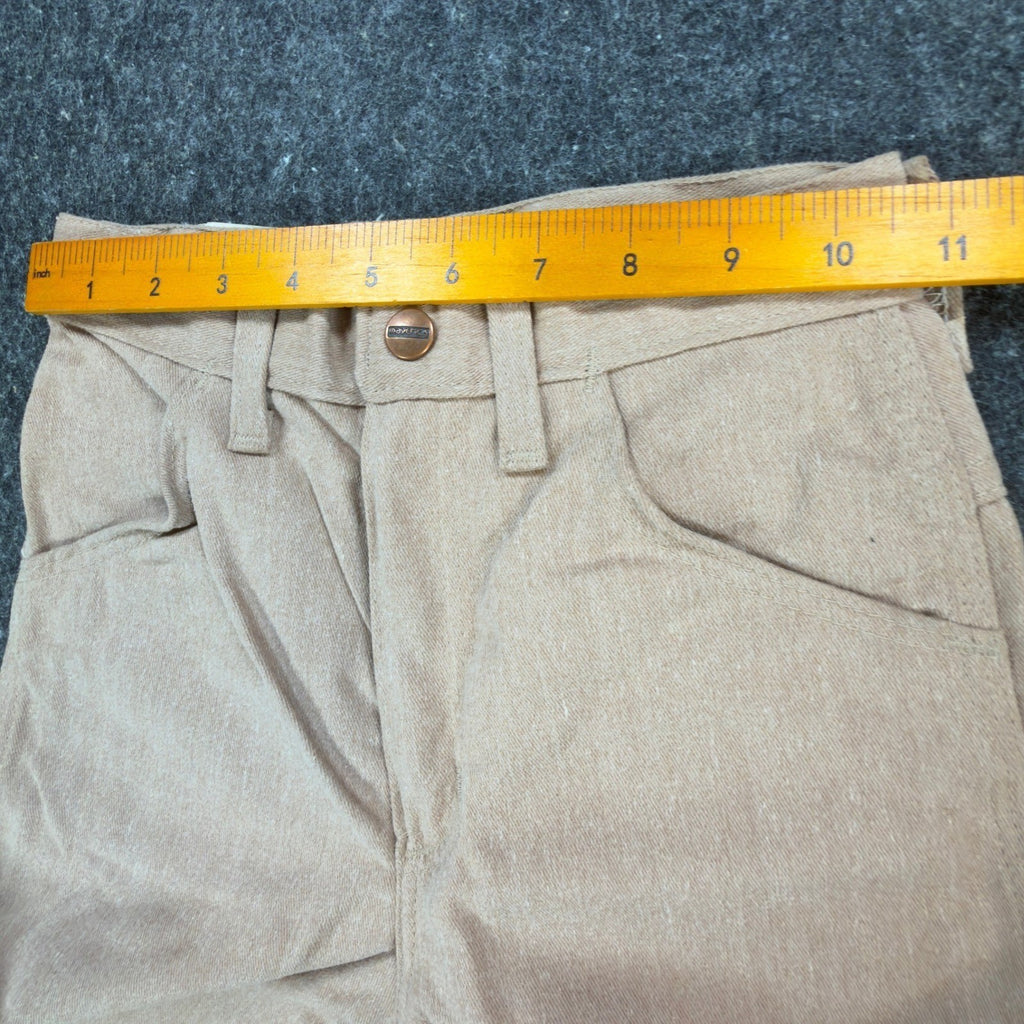 Maverick Vintage 70s Flare Pants Girls 10 Slim Beige USA NOS NWT 23.5x28 - take2supply
