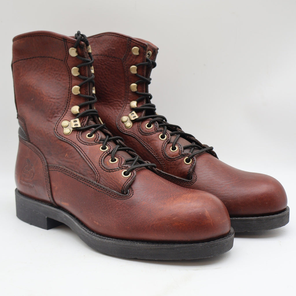 Georgia Boot Carbo-Tec G8845 Mens 11M Work Boots Roan Brown Leather 8 Inch NIB - take2supply