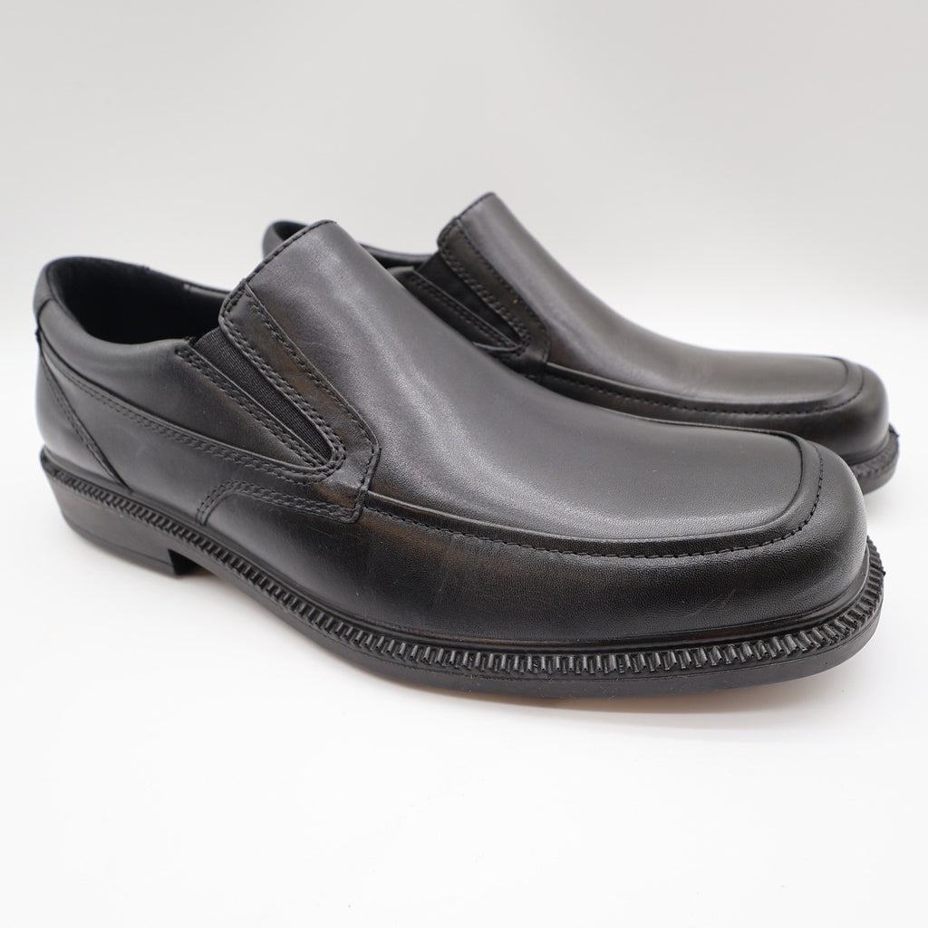 Hush Puppies Leverage Men's 10 Black Leather Waterproof Loafer NIB - take2supply