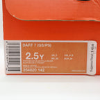 Nike Dart 7 GS/PS Kids 2.5Y Running Shoes 2009 Silver Scuba Blue 354820-142 NEW - take2supply