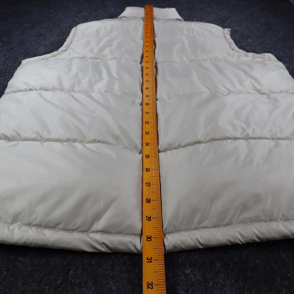 U.S. Polo Assn Puffer Vest Mens Medium Beige Quilted Full Zip Logo 10-5685-Q8 - take2supply
