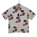 Bugle Boy Button Up Shirt Mens XXL Yellow Cotton Rayon Hawaiian Tropical Floral - take2supply