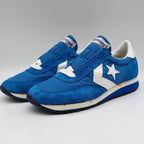 Converse Road Star Boys Size 4 Vintage 80s Blue Suede Nylon Sneakers 28694 NOS - take2supply