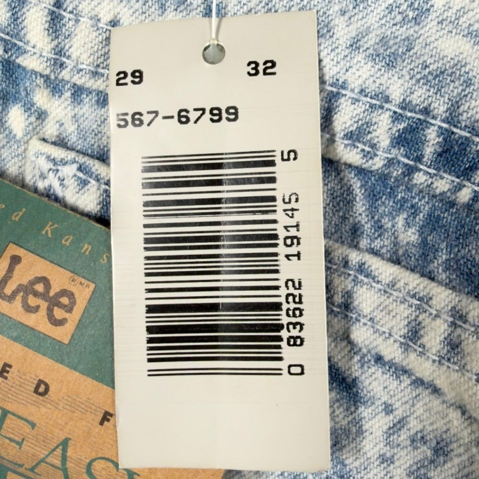 Lee Vintage 90s Easy Rider Jeans Mens 29x32 Blue Acid Wash Denim NWT USA Made - take2supply