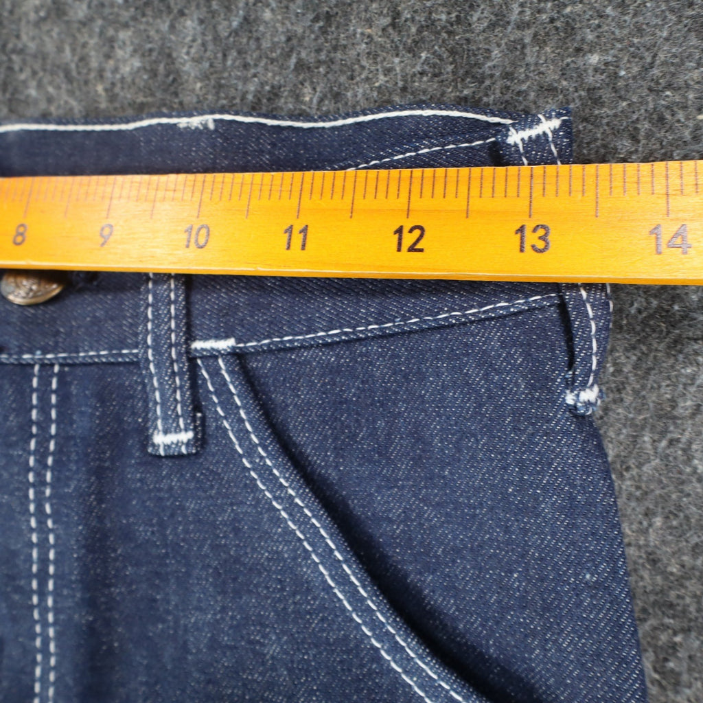 Key Jeans Vintage Womens 27 L Blue Embroidered Flare Jeans NWT - take2supply