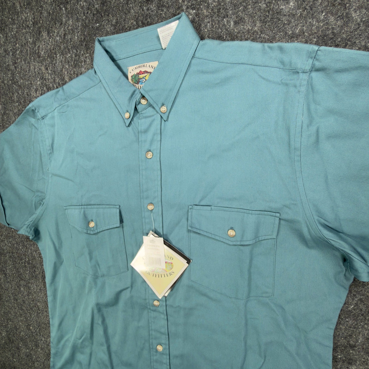 Cumberland Outfitters Vintage 90s Western Shirt Mens L Blue Cotton NWT - take2supply