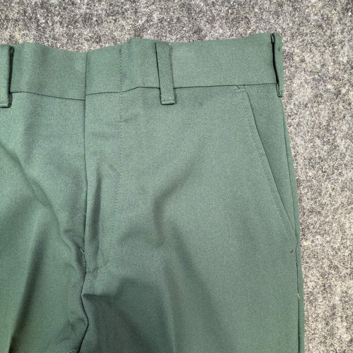 Maverick 70s Vintage Flare Trousers Mens 30x32 Green Polyester NWT Deadstock - take2supply