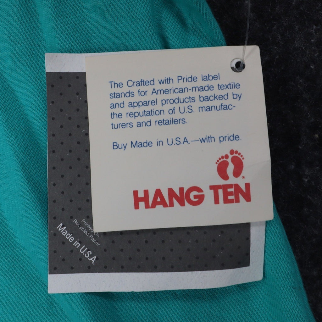 Hang Ten A-Line Tank Dress Medium Vintage 90s Teal Green Cotton Made in USA NWT - take2supply