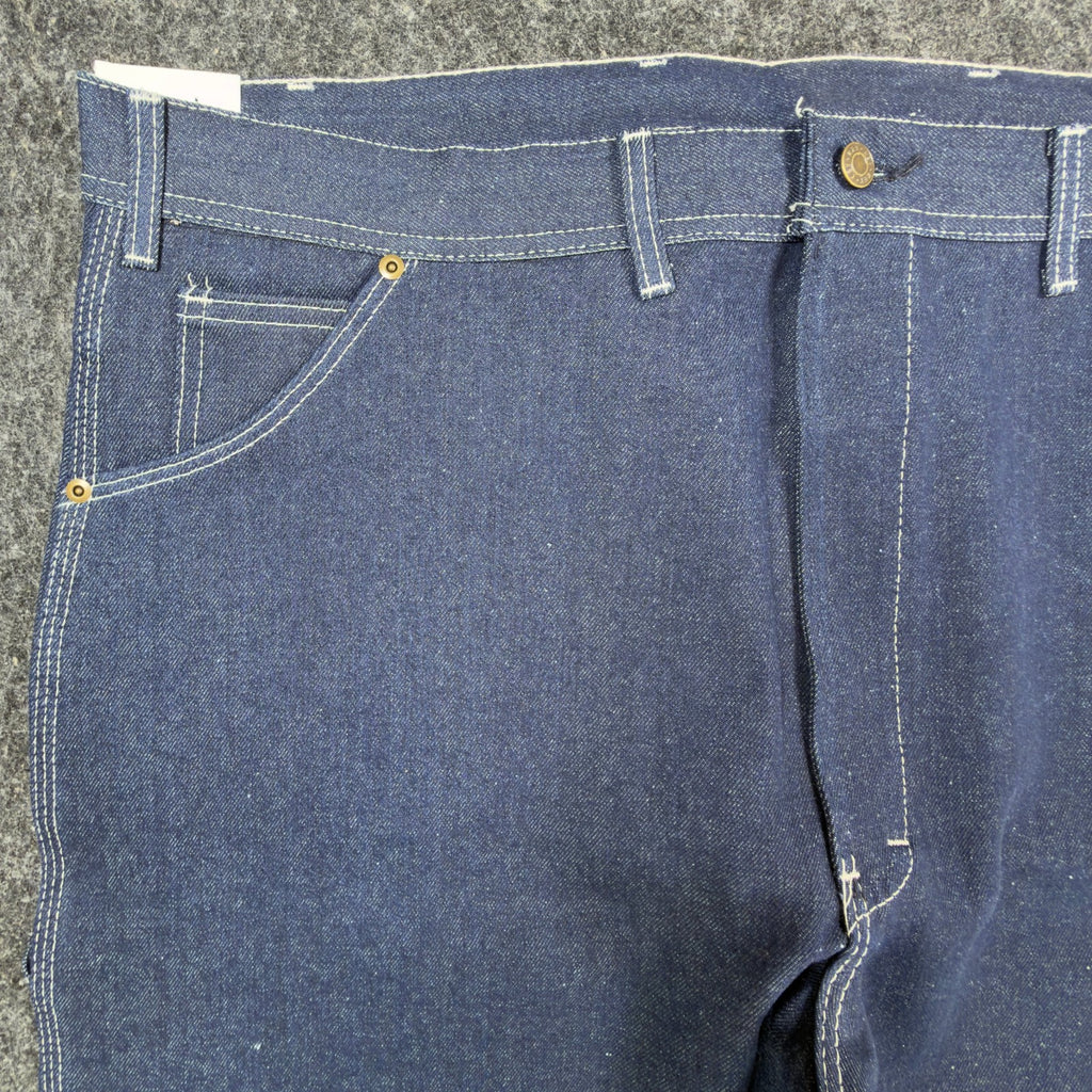 KEY Vintage 90s Dungaree Jeans Mens 44x30 USA Made Blue Denim NWT 1-402-41 - take2supply