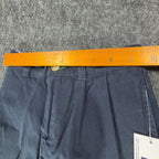 Tommy Hilfiger Vintage Y2K Pleated Shorts Boys 4 Navy Blue Cotton NWT - take2supply